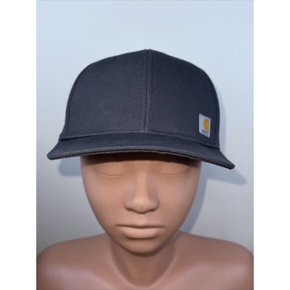CARHARTT MENS ASHLAND HAT FLAT BILL Adjustable Cap - Gravel Gray - Picture 1 of 8